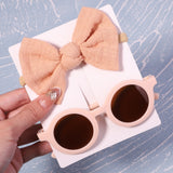 2Pcs/Pack Vintage Headband and Sunglasses