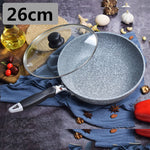 Stoneware Non-stick Frying Pan With Lid