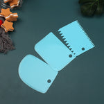 3 Pcs Silicone  Spatula Brush Set