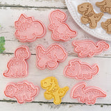 8 Pcs/set Dinosaur Cookie Cutters