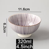 Japanese and Wind 4.5-inch Ceramic Bowl