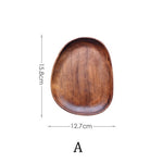 Irregular Oval Wooden Plates