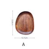 Irregular Oval Wooden Plates