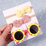 2Pcs/Pack Vintage Headband and Sunglasses