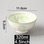 Japanese and Wind 4.5-inch Ceramic Bowl