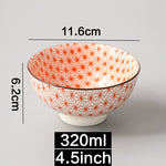 Japanese and Wind 4.5-inch Ceramic Bowl