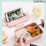 Microwave Pastel Lunch Box with Spoon