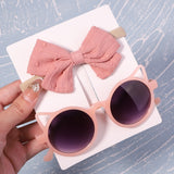 2Pcs/Pack Vintage Headband and Sunglasses