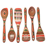 Pakkawood Wooden Kitchen Utensils Set