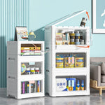 Transparent Double Door Folding Storage Boxes