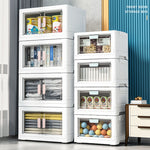 Transparent Double Door Folding Storage Boxes