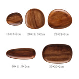 Irregular Oval Wooden Plates