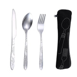 Portable Silverware Sets with Pouch