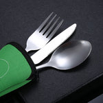 Portable Silverware Sets with Pouch