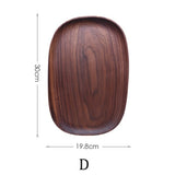 Irregular Oval Wooden Plates