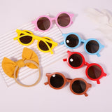 2Pcs/Pack Vintage Headband and Sunglasses