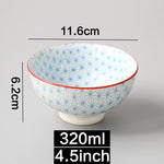 Japanese and Wind 4.5-inch Ceramic Bowl