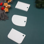 3 Pcs Silicone  Spatula Brush Set