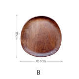 Irregular Oval Wooden Plates