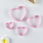 4Pcs Heart Shape Cookie Cutter