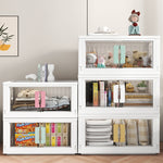 Transparent Double Door Folding Storage Boxes