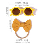 2Pcs/Pack Vintage Headband and Sunglasses