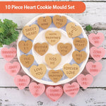 10 Pcs/set Valentine Cookie Cutters