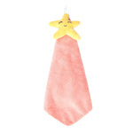 Coral velvet starfish hand towel